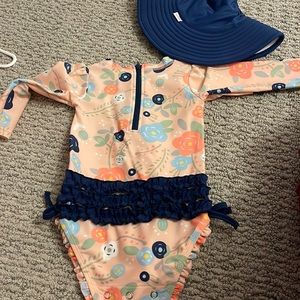 Bathsuit with matching sun hat